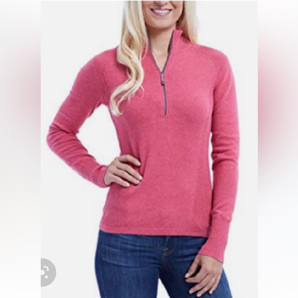 Eddie Bauer 1/2 Zip Knitted Pullover Long Sleeve Sweater